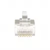 RJ-45 jungtis LogiLink MP0070, Cat.6A, 10 Gbps, sidabrinė, 50 vnt.