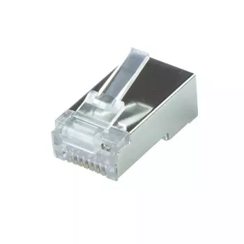 RJ-45 jungtis LogiLink MP0070, Cat.6A, 10 Gbps, sidabrinė, 50 vnt.