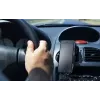 Belaidis automobilinis įkroviklis MediaRange MRMA117 15W greitasis įkrovimas, automatiniai laikikliai, juodas