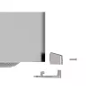 Compulocks Mac Studio Ledge Lock Adapter rakinamas kabelio spyna sidabrinė