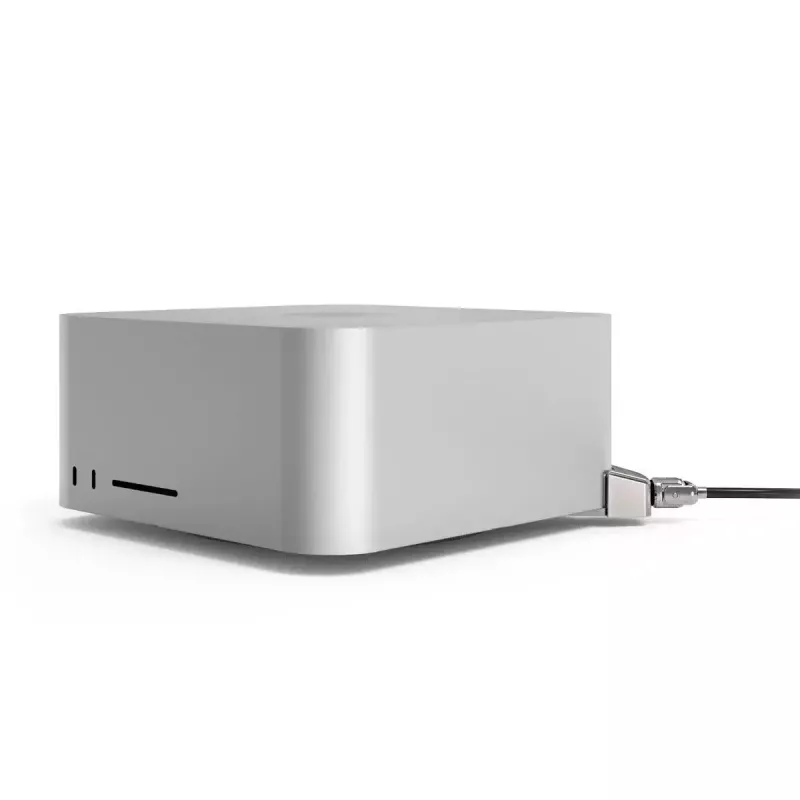 Compulocks Mac Studio Ledge Lock Adapter rakinamas kabelio spyna sidabrinė