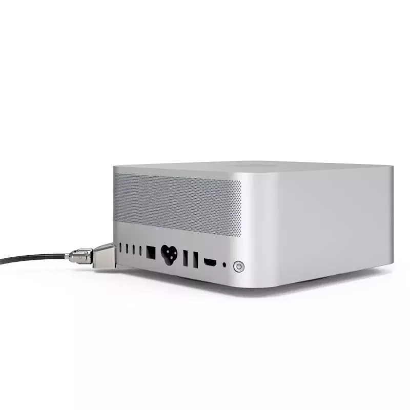 Compulocks Mac Studio Ledge Lock Adapter rakinamas kabelio spyna sidabrinė