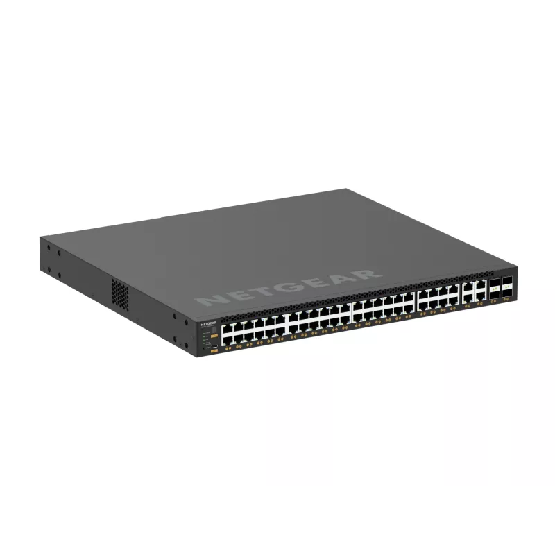 NETGEAR M4350-44M4X4V valdomas L3 2,5G Ethernet (100/1000/2500) jungiklis su PoE, 1U, juodas
