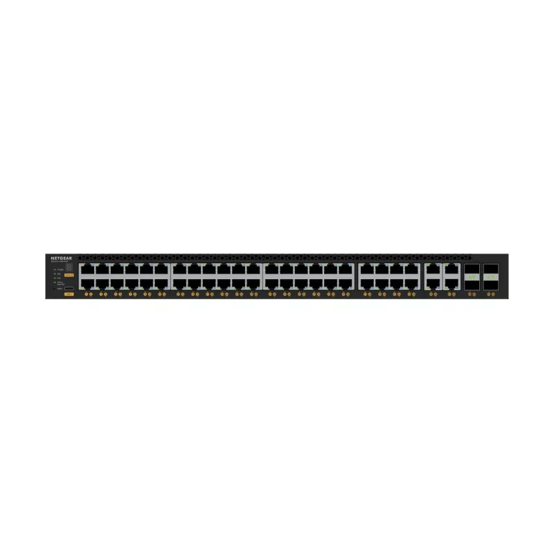NETGEAR M4350-44M4X4V valdomas L3 2,5G Ethernet (100/1000/2500) jungiklis su PoE, 1U, juodas