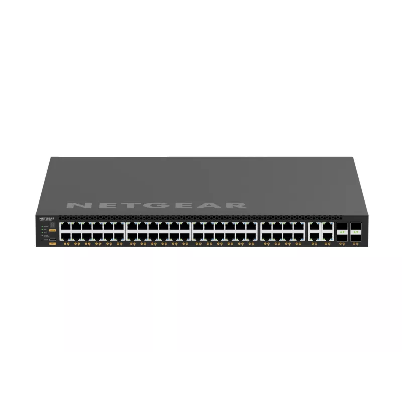 NETGEAR M4350-44M4X4V valdomas L3 2,5G Ethernet (100/1000/2500) jungiklis su PoE, 1U, juodas