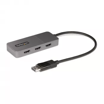 StarTech.com 3 prievadų MST šakotuvas – DisplayPort į 3x HDMI, trigubi 4K 60Hz monitoriai, DP 1.4 kelių monitorių vaizdo adapteris, 30 cm įmontuotas kabelis, USB maitinimas, tik Windows