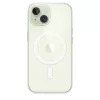 Apple apsauginis dėklas iPhone 15, MagSafe, permatomas, polikarbonatas, 6,1 colio