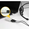 StarTech.com baltas ausinių adapteris ausinėms su atskirais ausinių / mikrofono kištukais - 3,5 mm 4 padėčių į 2x 3 padėčių 3,5 mm M/F