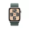 Išmanusis laikrodis Apple Watch SE GPS 44 mm, žvaigždėto dangaus aliuminio korpusas, ežero žalios spalvos tekstilinis dirželis