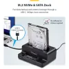 StarTech.com M.2 NVMe į 2,5/3,5 colio SATA diskų kopijavimo įrenginys, dviejų lizdų atskiras SSD klonavimo įrenginys / diskų dokas, dvikryptis NVMe į SATA / SATA į NVMe, iki 27 GB/min, TAA
