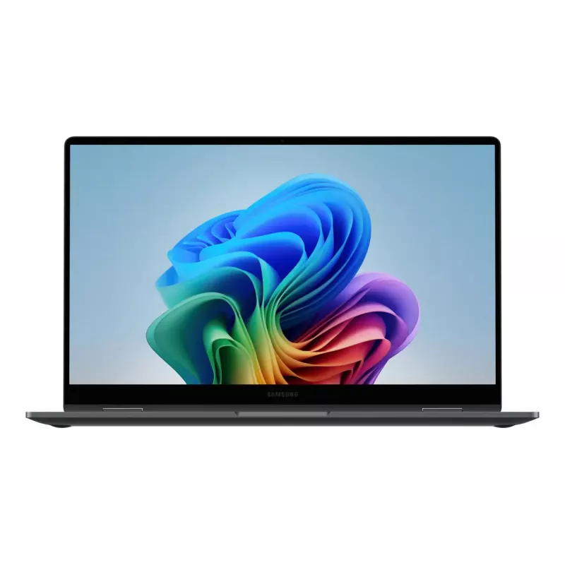 Nešiojamas kompiuteris (hibridinis) Samsung Galaxy Book5 360 NP754QHA-KA4DE — Intel Core Ultra 7 258V, 15,6 colio FHD jutiklinis, 32 GB, 512 GB SSD, „Wi-Fi 7“, „Windows 11 Pro“, pilka