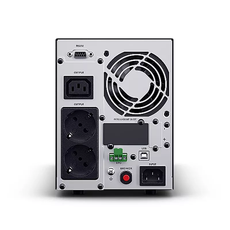 Nepertraukiamo maitinimo šaltinis CYBERPOWER OLS1000EA, Online dvigubos konversijos, 1 kVA/900 W, 3× IEC C13 lizdai, grynas sinusas, LCD, bokštas