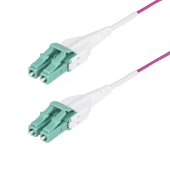 StarTech.com 15m LC-LC (UPC) OM4 daugiamodis šviesolaidinis kabelis, Erika Violet, 50/125µm, 40G/100G, LOMMF/VCSEL, Uniboot, OFNR