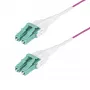StarTech.com 1m LC-LC UPC OM4 daugiamodis šviesolaidinis kabelis, Erika Violet, 50/125µm, 40G/100G, LOMMF/VCSEL, Uniboot, OFNR