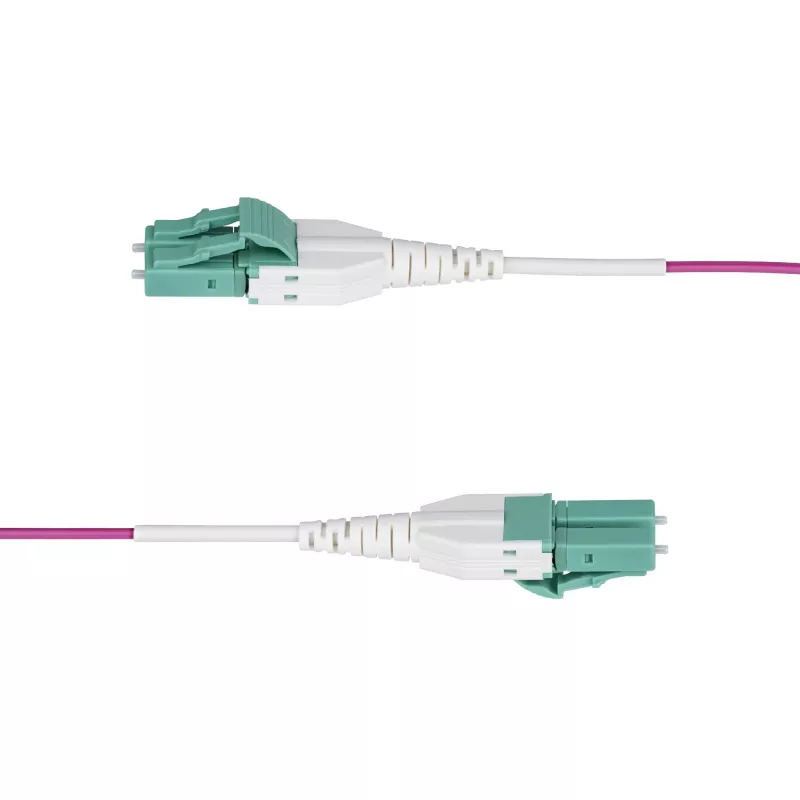 StarTech.com 20m LC-LC OM4 daugiamodis šviesolaidinis kabelis, Erika Violet, 50/125µm, 40G/100G, LOMMF/VCSEL, Uniboot, OFNR