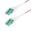 StarTech.com 5m LC-LC OM4 daugiamodis šviesolaidinis kabelis, Erika Violet, 50/125µm, 40G/100G, LOMMF/VCSEL, Uniboot, OFNR