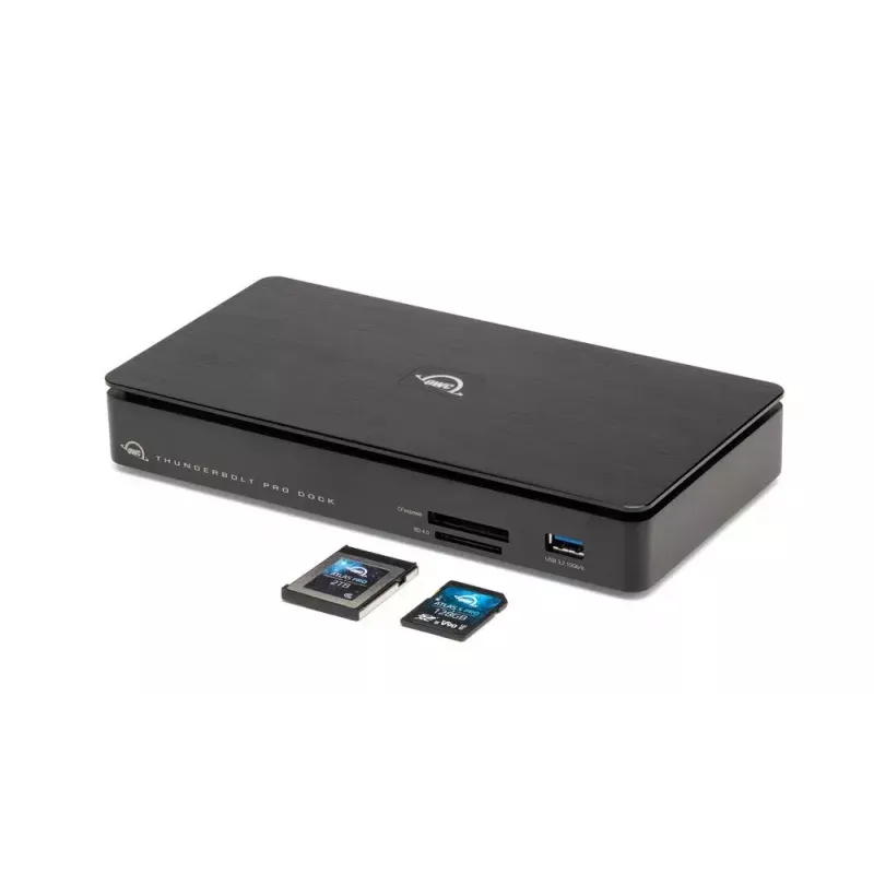 OWC Thunderbolt Pro Dock belaidė Thunderbolt 3 juoda 85W maitinimas 40 Gbit/s