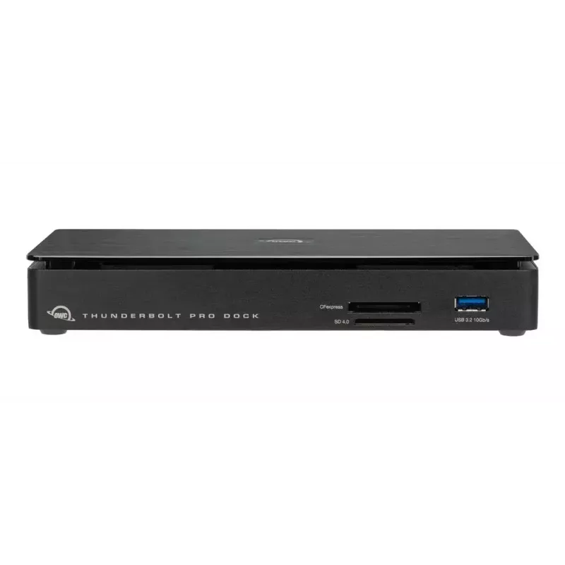 OWC Thunderbolt Pro Dock belaidė Thunderbolt 3 juoda 85W maitinimas 40 Gbit/s