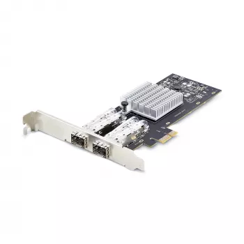 StarTech.com 2 prievadų GbE SFP tinklo plokštė, PCIe 2.0 x1, Intel I350-AM2 2x 1GbE valdiklis, 1000BASE varis/optinis pluoštas, dviejų prievadų gigabito Ethernet NIC, skirta darbalaukio/serviso pagrindinėms plokštėms – suderinama su Windows ir Linux