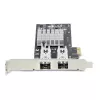 StarTech.com 2 prievadų GbE SFP tinklo plokštė, PCIe 2.0 x1, Intel I350-AM2 2x 1GbE valdiklis, 1000BASE varis/optinis pluoštas, dviejų prievadų gigabito Ethernet NIC, skirta darbalaukio/serviso pagrindinėms plokštėms – suderinama su Windows ir Linux