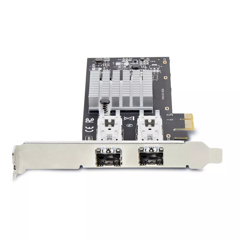 StarTech.com 2 prievadų GbE SFP tinklo plokštė, PCIe 2.0 x1, Intel I350-AM2 2x 1GbE valdiklis, 1000BASE varis/optinis pluoštas, dviejų prievadų gigabito Ethernet NIC, skirta darbalaukio/serviso pagrindinėms plokštėms – suderinama su Windows ir Linux