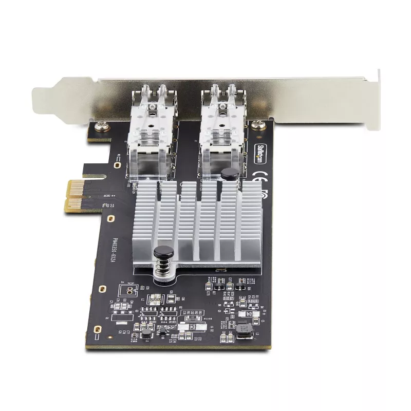 StarTech.com 2 prievadų GbE SFP tinklo plokštė, PCIe 2.0 x1, Intel I350-AM2 2x 1GbE valdiklis, 1000BASE varis/optinis pluoštas, dviejų prievadų gigabito Ethernet NIC, skirta darbalaukio/serviso pagrindinėms plokštėms – suderinama su Windows ir Linux