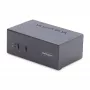 StarTech.com 2 prievadų dviejų monitorių DisplayPort KVM jungiklis, 4K 60Hz, 2x USB 5Gbps šakotuvas, 2x USB 2.0 HID prievadai, perjungimas klavišais ir mygtukais, atitinka TAA, 3 lygio ESD apsauga