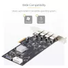 StarTech.com 4 prievadų USB PCIe kortelė, USB 3.2 5Gbps, PCI Express plėtimosi kortelė su 4 nepriklausomais USB valdikliais, 4x USB-A prievadai, Windows/macOS/Linux