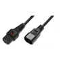 MicroConnect PC1003 maitinimo laidas juodas 1,5 m C13 kištukas C14 lizdas