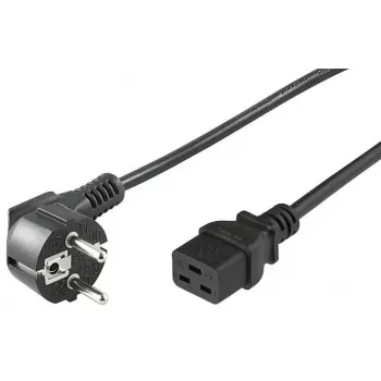 MicroConnect PE07719005 maitinimo laidas, juodas, 0,5 m, CEE7/7 – C19 mova