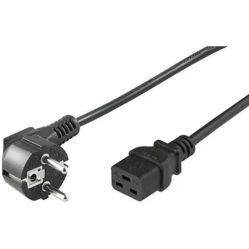 MicroConnect PE0771902 maitinimo laidas 1,8 m CEE7/7 – C19 juodas