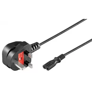 Microconnect PE090718 maitinimo laidas 1,8 m, G tipo kištukas – C7 mova, juodas