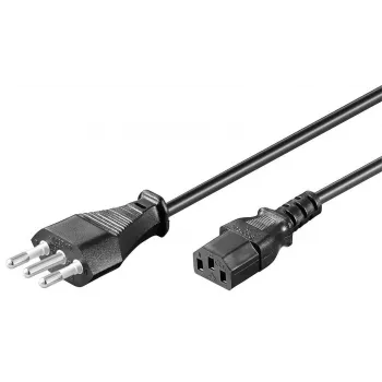 MICROCONNECT Y3-10/ST3 H05VV-F 3x0,75mm² 1m juodas maitinimo laidas