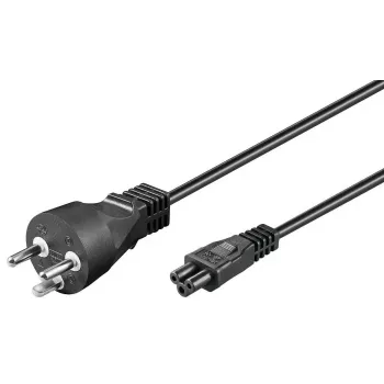 MicroConnect PE120805 maitinimo laidas, juodas, 0,5 m, kištukas K, C5 jungtis