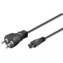 MicroConnect PE120805 maitinimo laidas, juodas, 0,5 m, kištukas K, C5 jungtis