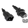 Microconnect PE152018 maitinimo laidas 1,8 m C20 kištukas C15 lizdas juodas