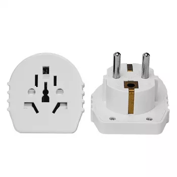 Microconnect PETRAVEL15 universalus kištukinis adapteris Baltas