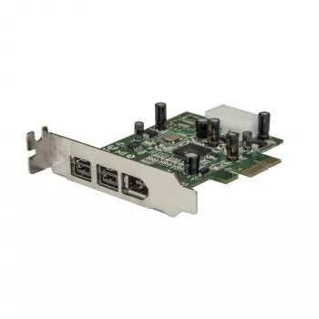StarTech.com 3 prievadų 2b 1a žemo profilio 1394 PCI Express FireWire kortelės adapteris