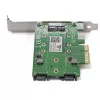 StarTech.com 3 prievadų M.2 SSD (NGFF) adapterio kortelė - 1 x PCIe (NVMe) M.2, 2 x SATA III M.2 - PCIe 3.0