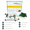 StarTech.com 3 prievadų M.2 SSD (NGFF) adapterio kortelė - 1 x PCIe (NVMe) M.2, 2 x SATA III M.2 - PCIe 3.0
