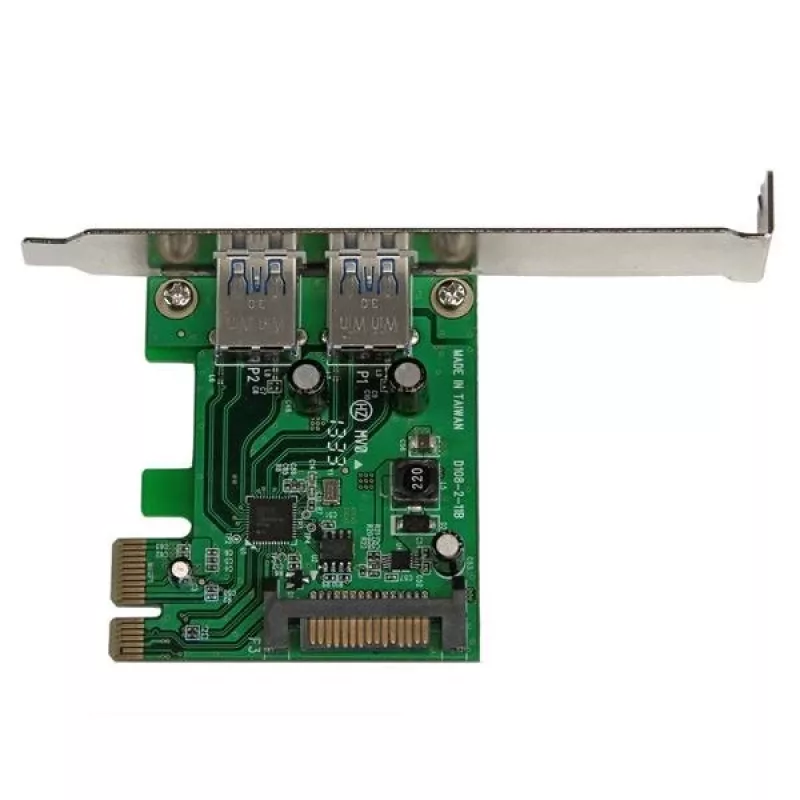 StarTech.com 2 prievadų PCI Express (PCIe) SuperSpeed USB 3.0 kortelės adapteris su UASP – SATA maitinimas