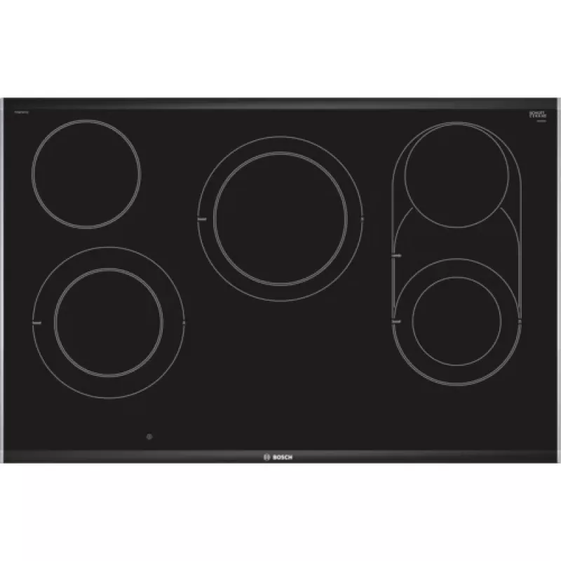 Bosch Serie 8 PKM875DP1D kaitlentė juoda, nerūdijantis plienas, įmontuojama keraminė kaitlentė 5 zonos