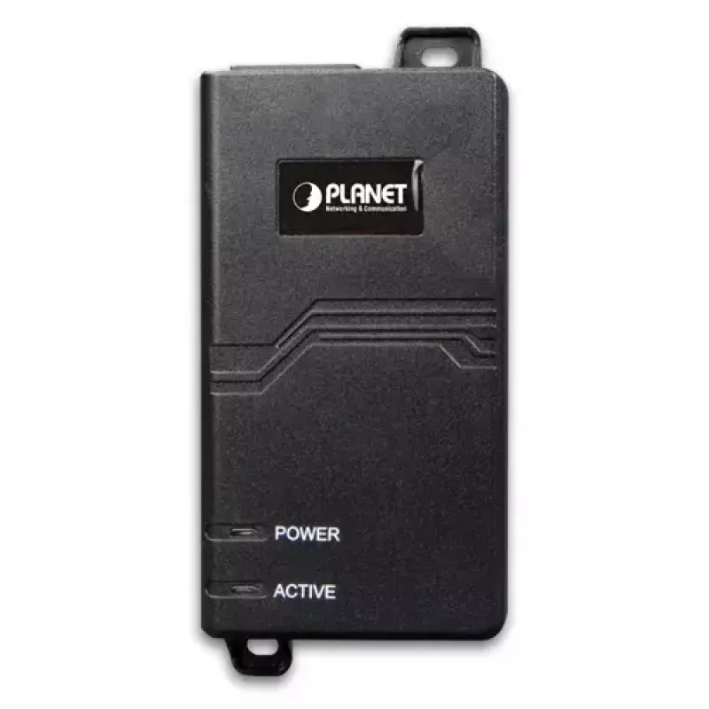 PLANET POE-172 Gigabit Ethernet PoE įpurškiklis, iki 60 W, juodas