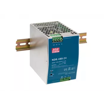 LevelOne 48V DC pramoninis maitinimo šaltinis, 480W, DIN bėgiui, PoE paruoštas