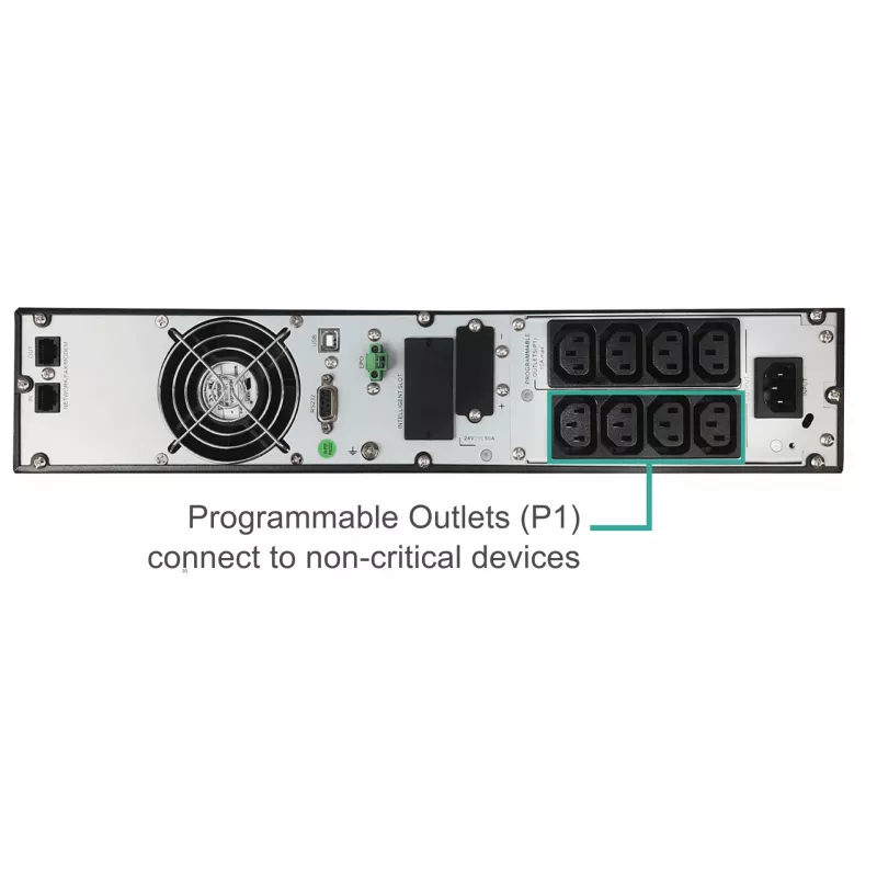 FSP Clippers RT 2K nepertraukiamo maitinimo šaltinis (UPS) Dvigubo keitimo (Online) 2 kVA 2000 W