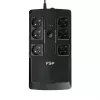 FSP NanoFit 600 nepertraukiamo maitinimo šaltinis (UPS) Atsarginis (Offline) 0.6 kVA 360 W 6 lizdai