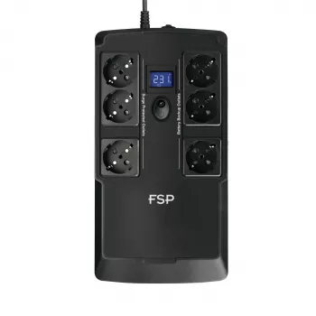 FSP NanoFit 800 nepertraukiamo maitinimo šaltinis (UPS) Atsarginis (Offline) 0.8 kVA 480 W 6 AC lizdai