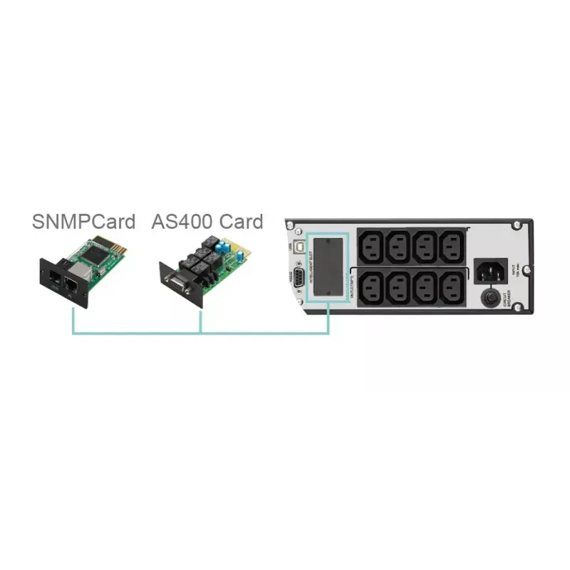 FSP Eufo 1.1k nepertraukiamo maitinimo šaltinis (UPS) Line-Interactive 1.1 kVA 990 W 8 AC lizdai