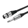 Vivolink PROAUDXLRFJACK10 garso kabelis 10 m XLR 6,35 mm juodas