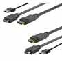 Vivolink PROHDMIUSBDP5 vaizdo kabelio adapteris 5 m DisplayPort HDMI + USB juodas